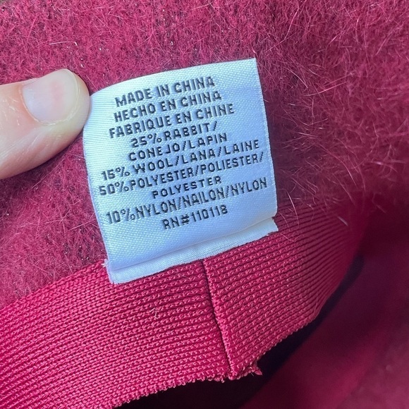 Nine West Bucket Hat Rabbit Angora & Wool Blend - Picture 5 of 7